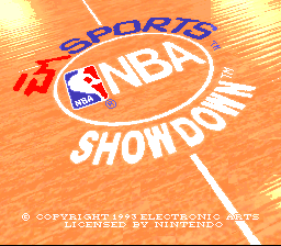 NBA Showdown (USA) Title Screen